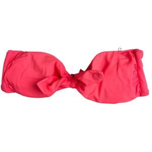 Victoria Secret Bikini Top Pink Strapless Bow Swimwear *Dimensions In picture*